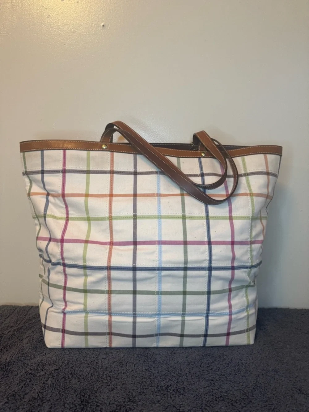 COACH Peyton Tattersall Weekender Tote Bag - Picture 3 of 13